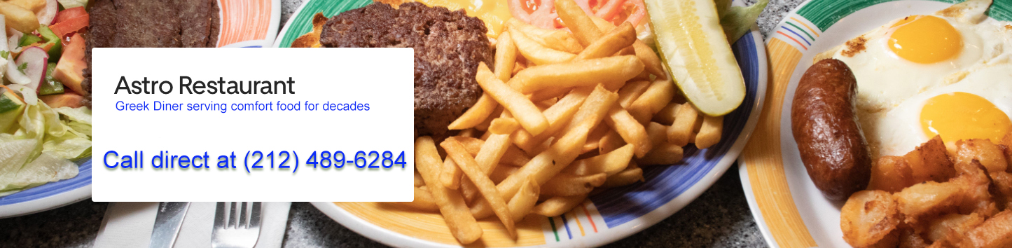 call Astro restaurant direct (212) 489-6284